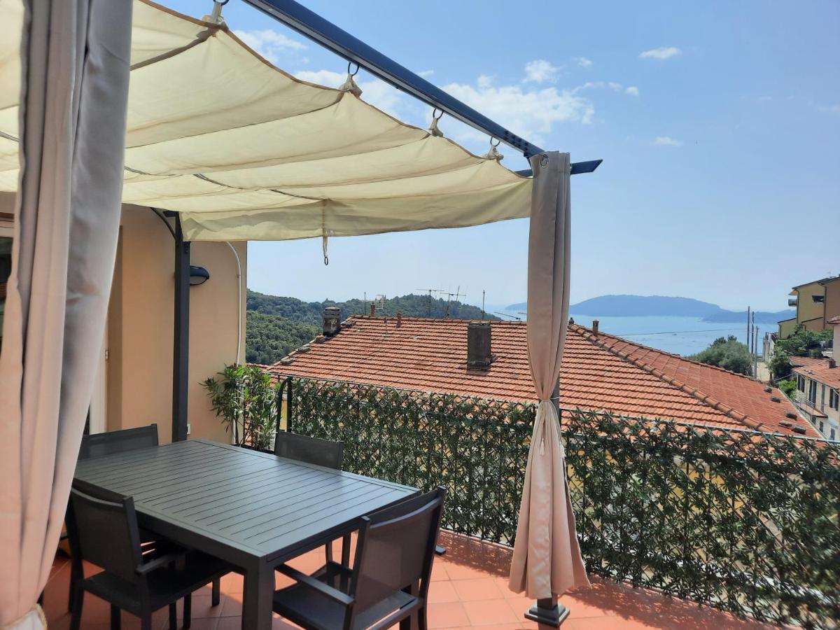 דירות Pitelli La Terrazza Sul Golfo Dei Poeti Con Vista Mare מראה חיצוני תמונה