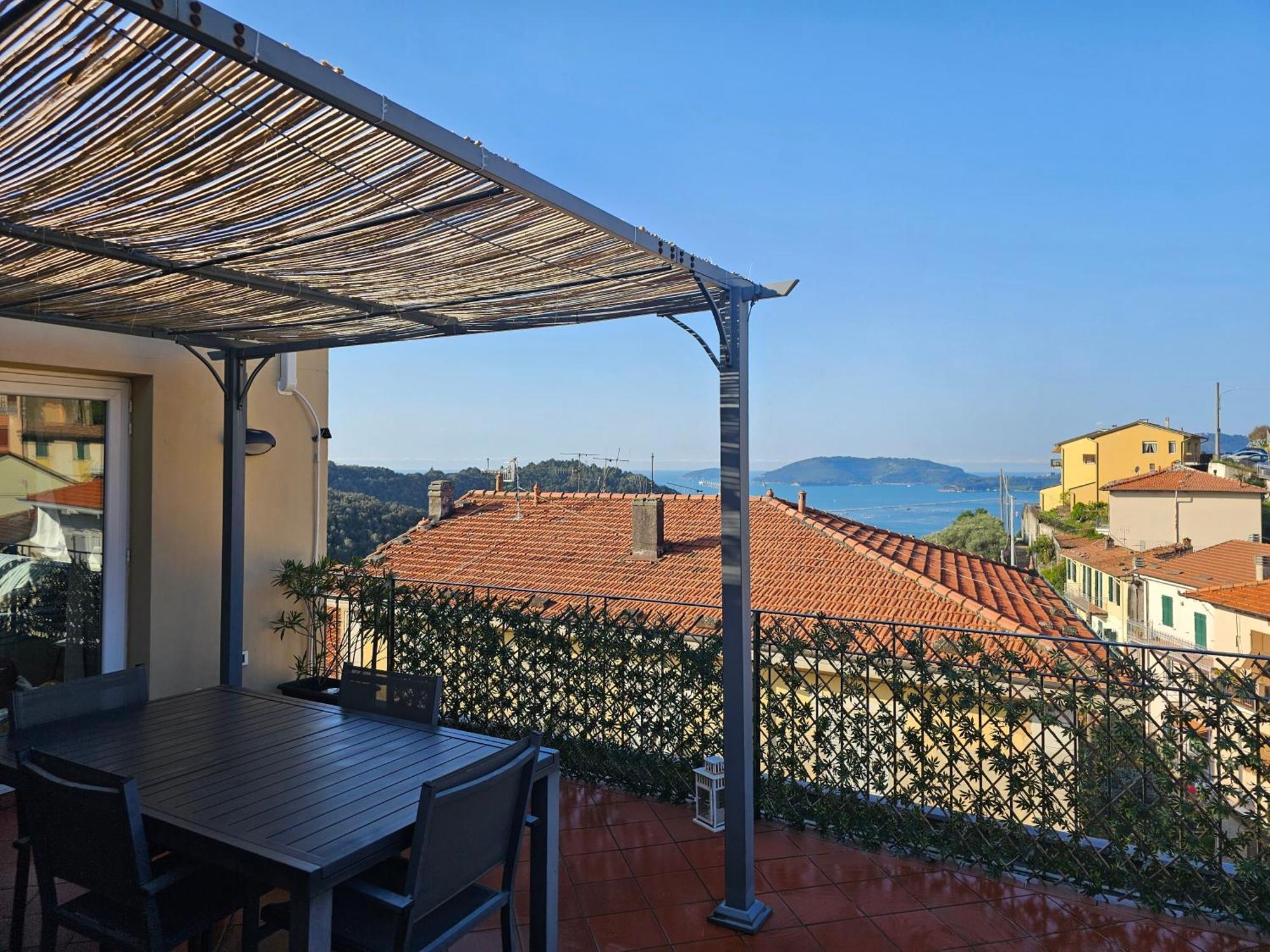 דירות Pitelli La Terrazza Sul Golfo Dei Poeti Con Vista Mare מראה חיצוני תמונה